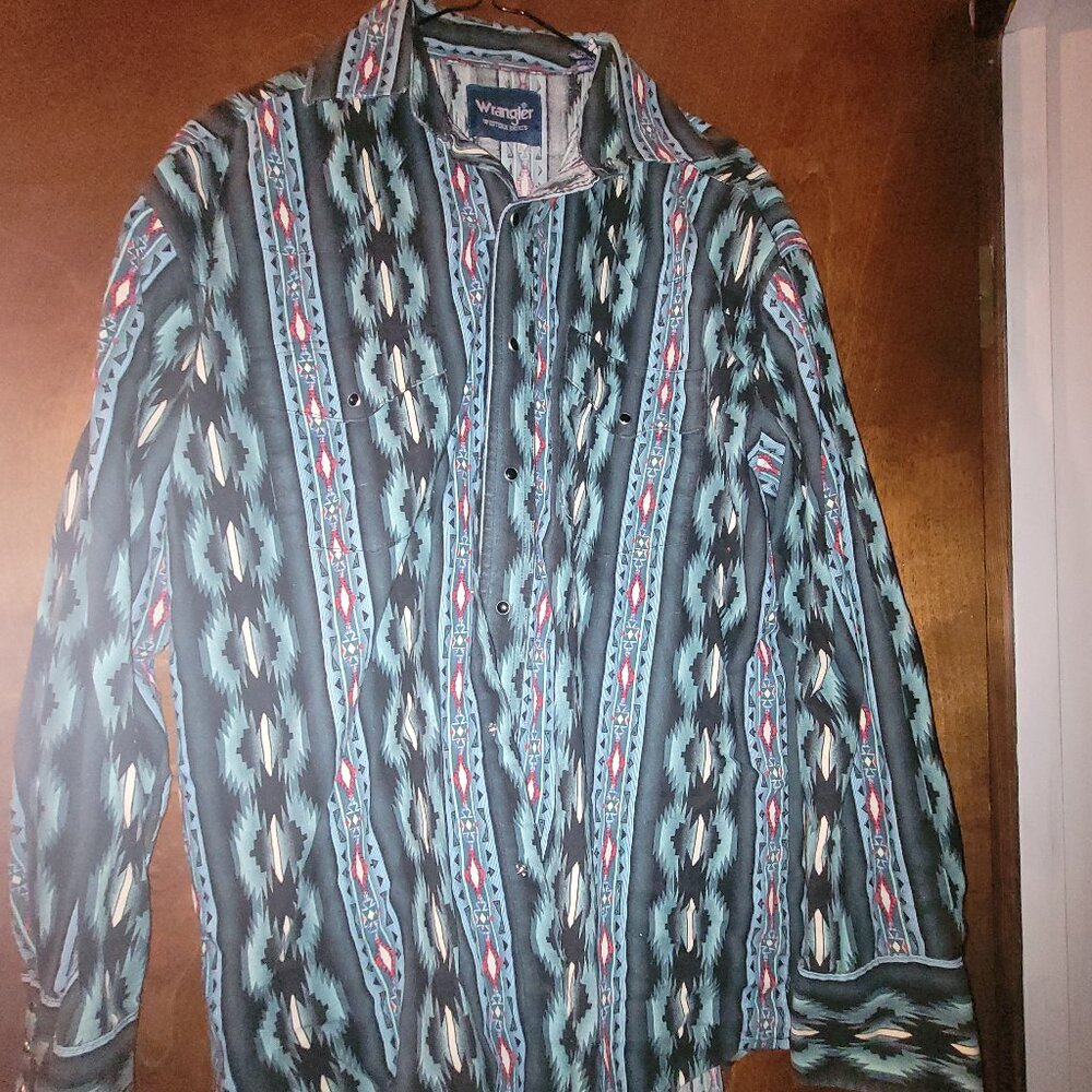 Cowboy shirts, pearl snap, and button